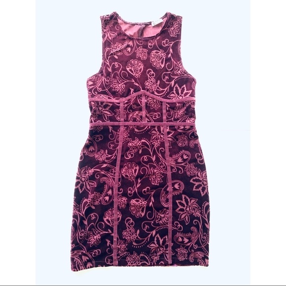 Free people floral velvet burnout mini dress - Picture 2 of 7